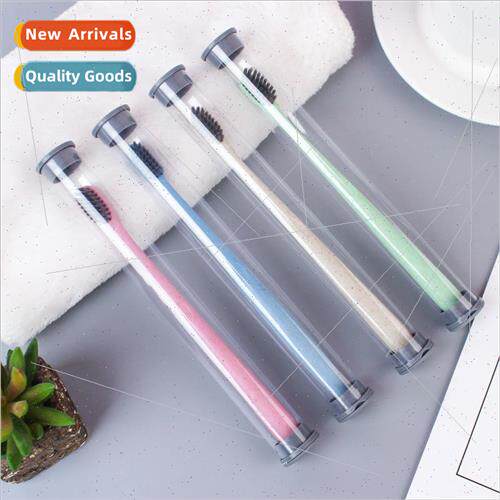 J067 Wheat Straw Toothbrush Bamboo Charcoal Soft Bristle Too