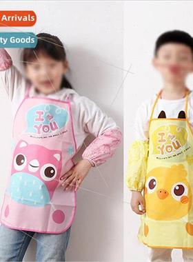 Baby eating coverall bib waterproof baby back to wear clothe