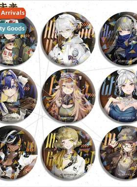 Frosted Star Phantom Glass Laser Brooch Game Character Bars