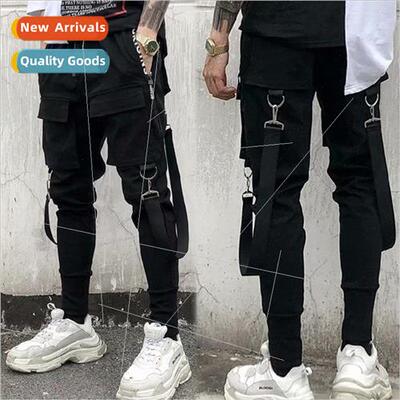 Work pants mens three-dimensional webbing mens drawstring ha