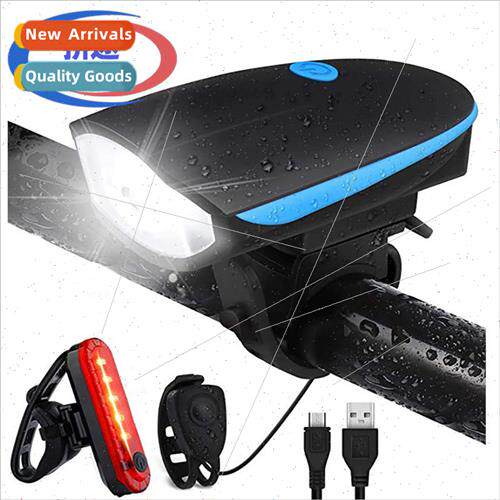 USB Charging High Bright Bicycle Headlight Horn ghting Outdo