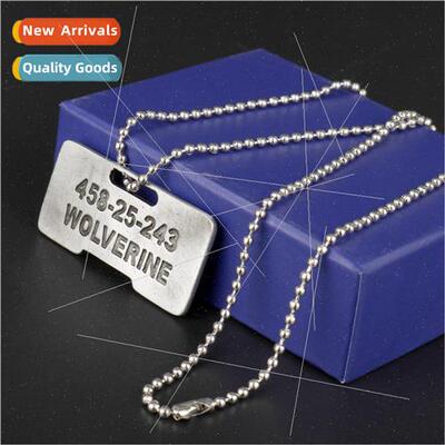 Movie Wolverine metal alloy dog tags uncle wolverine letters