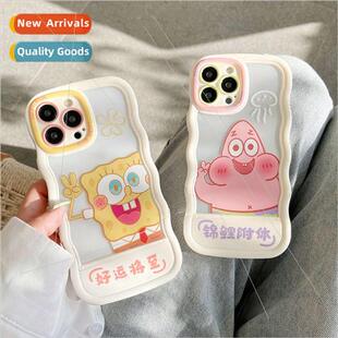 Cartoon koi attached Patrick Star 适用 iPhone 13 couple 14Pr