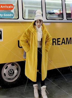 2019 winter new furry coat women thickened imitation mink ha