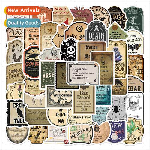 50 cartoon magic pill bottle stickers graffiti stickers can