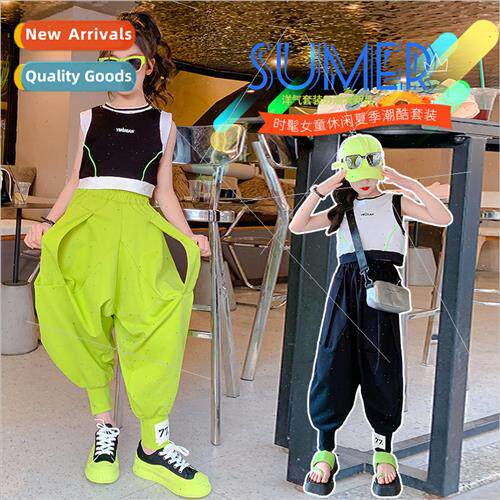 Girls suit 2023 summer Korean  of the childrens clothing Yan