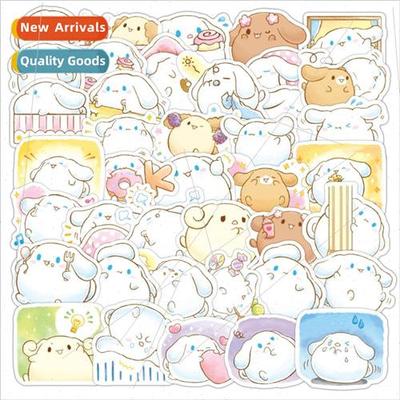 40 pcs of Yu Gui dog stickers cartoon big ear dog waterproof