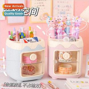 compartment multi piggy pen student Creative holder cartoon