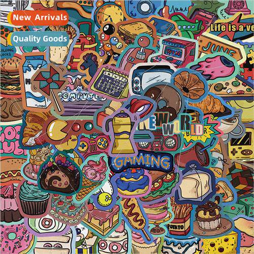 80 Retro Carnival Series Stickers Laptop ggage Thermal Cup i