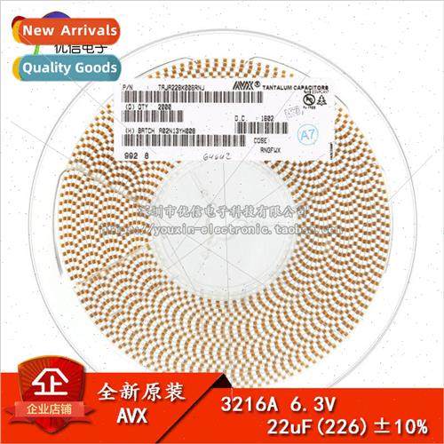al Genuine Chip Tantalum Capacitor 3216A 6.3V 22UF ±10% TAJ