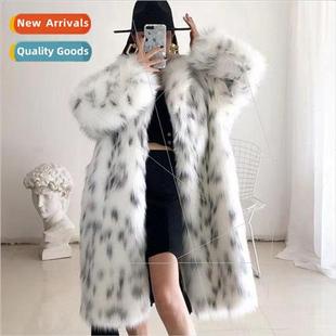 withou Fur section long the Korean Womens Coat Faux 2022