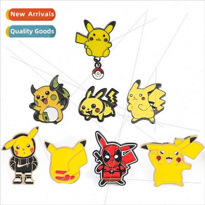 Pikachu brooch oil drop Japanese alloy badge magical digital