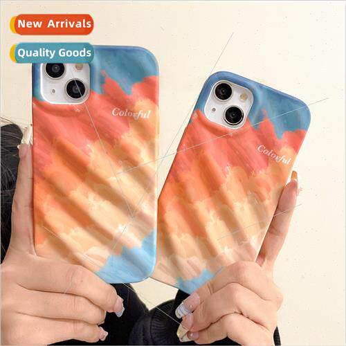ins gradient oil painting art iPhone13 water ripple 12/11Pro