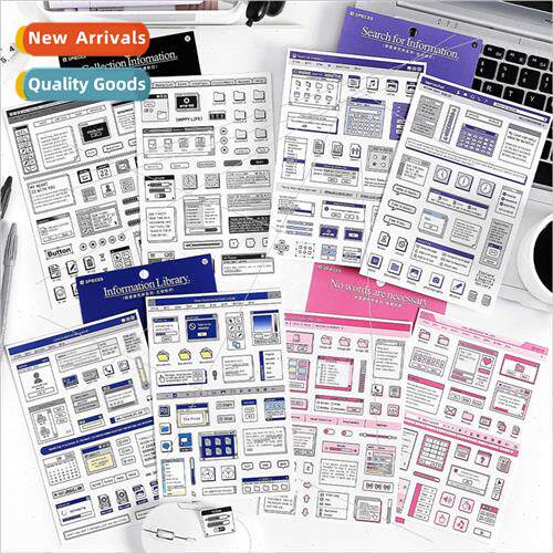 Hop stickers Label Institute Series Nordic  English small bo
