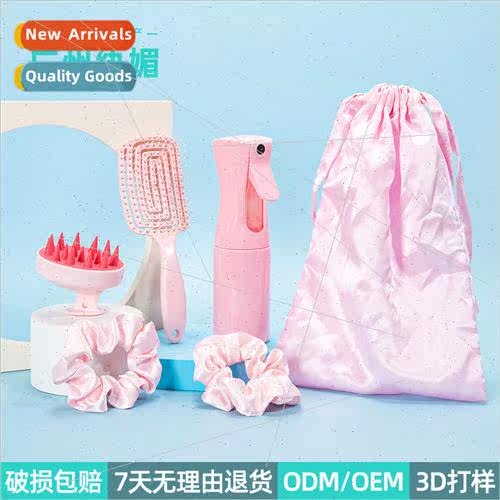 beauty home massage comb back hollow comb hair spray bottle