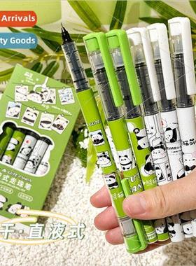 Panda straight liquid unisex pen cute cartoon student writin