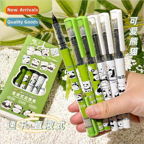 Panda straight liquid unisex pen cute cartoon student writin