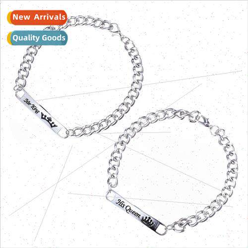 couple bracelet jewelry bracelet her king his queen accessor