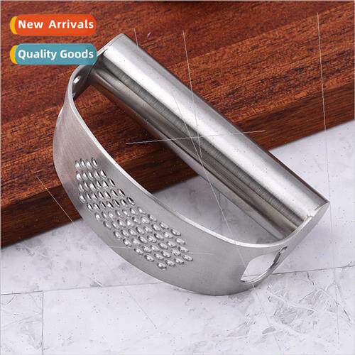 Kitchen Utensils Stainless Steel Garlic Press Household Manu