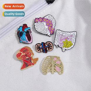 brooch organ internal Creative badge series organs stu heart
