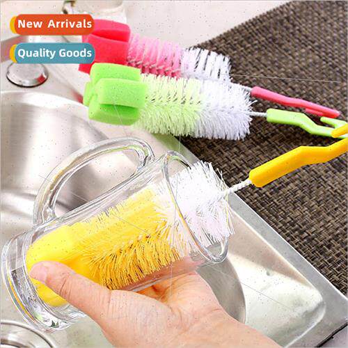 Kitchen Cleaning Brush Long Handle Cup Washing Nylon Brush B