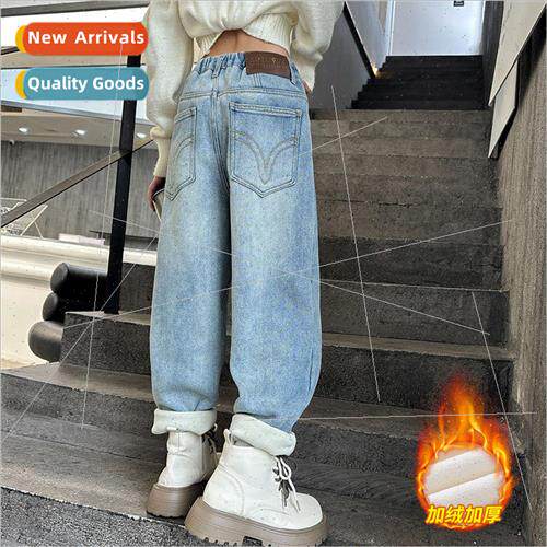 Girls pants fall and winter  2023 new 适用eign- middle and l