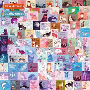 110 inspirational English animal stickers personalized decor
