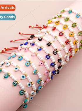 New bohemian  mixed colors glazed eyes domestic beads hand-b