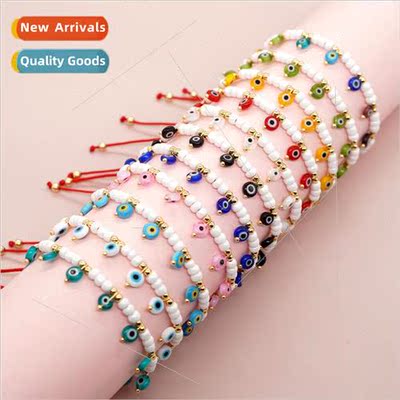 New bohemian  mixed colors glazed eyes domestic beads hand-b