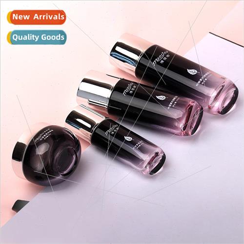 Oval thick-bottomed glass bottle can be sprayed color printi