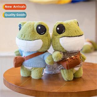 New dorky little frog doll plush toys sweater backpack anima