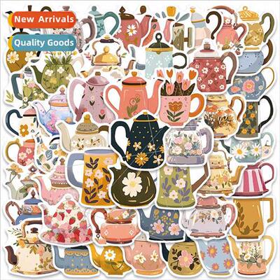 50 mysterious colorful flowers teapot personalized DIY decor