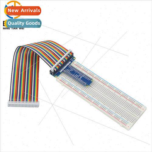 Raspberry Pi 4B/3B+ GPIO board + Rainbow 40P cable + breadbo