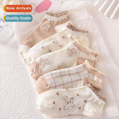 Spring and summer socks female Korean short socks shallow bo