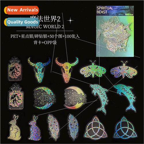 100 Laser Stickers Wizarding World Respect 适用 Bikers Motor