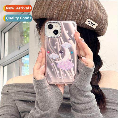 Japan and Korea ins cloud moon 15ProMax chain iPhone 14 girl