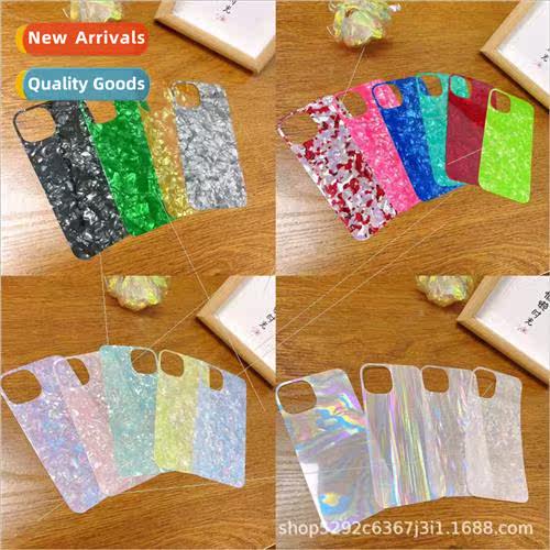 Phone case back card colorful cardboard creative film 适用 i