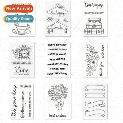 Mini Stamps DIY Handbook Background Notebook Decorative Stam