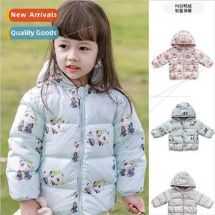 three defense light Winter duck thickened white childrens