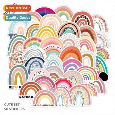 50 pcs of seven colors rainbow bridge small fresh graffiti s