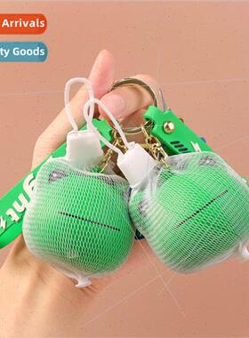 Cute big-eyed frog slow rebound rope buckle pendant creative