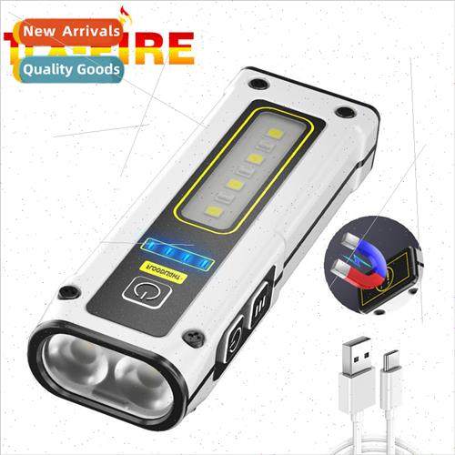 Mini dual light source flashlight TYPE-C fast charging multi