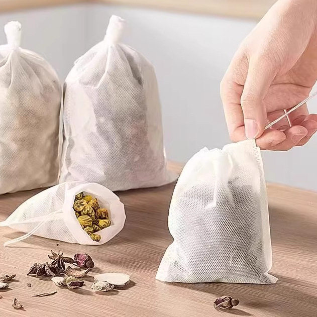 家用一次性无纺布袋煲汤隔渣袋卤料包商用沙布调料袋商用茶包袋