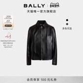 BALLY巴利25秋冬黑色羊皮革男士 新品 外套6312734