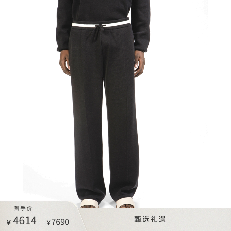 BALLY/巴利男士黑色休闲长裤6303205