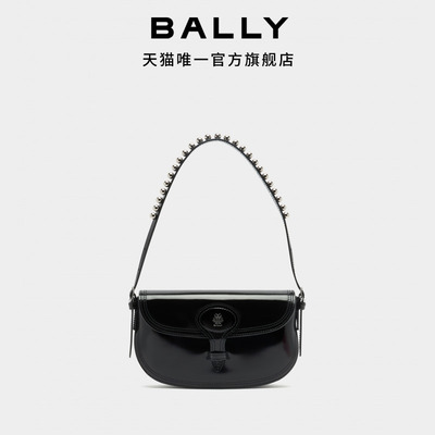 【尊享折扣】BALLY巴利BECKETT黑色牛皮革女士斜挎包6312956