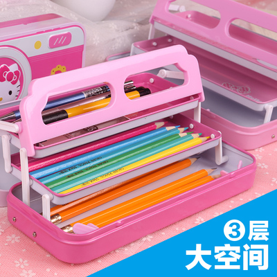 大容量可定制印LOGO促销文具盒