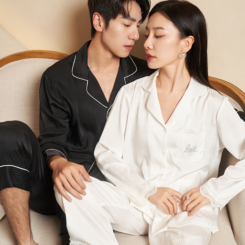 高级感情侣睡衣套装轻奢简约套装