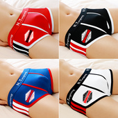 内裤 衩舒适透气四角短裤 男平角裤 潮青年运动男生裤 头 纯棉个性 男士