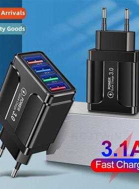 3.1A Butterfly 4USB Cell Phe Charger Travel Charger Charging